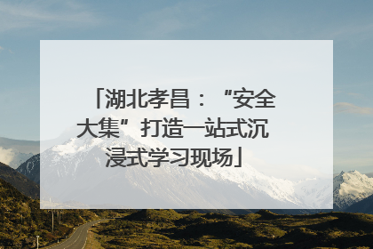 湖北孝昌：“安全大集”打造一站式沉浸式学习现场